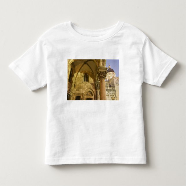 Rector's Palace Arches with Dubrovnik Cathedral Toddler T-Shirt (Front)