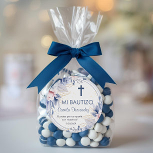 Recuerdos de Bautizo Baptism Christening Favours Classic Round Sticker