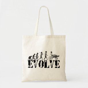 Recumbent Bicycle Evolution Fun Sports Art Tote Bag