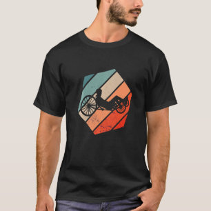 Recumbent Bicycle Retro Vintage Recumbent Bike Hex T-Shirt