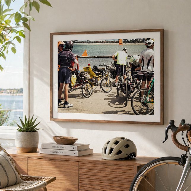 Recumbent Bicycles and Cyclists Gathering Poster (Creator Uploaded)