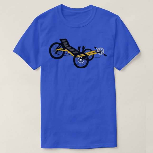 Recumbent Bike on white  T-Shirt (Design Front)