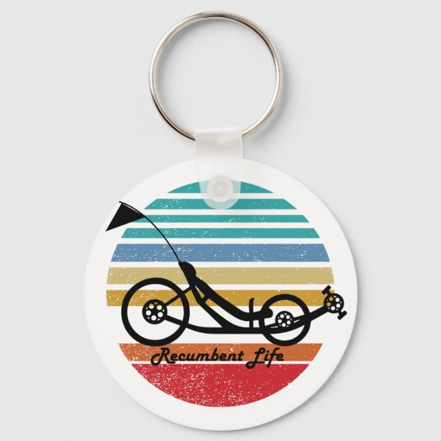 Recumbent Cycle Keychain - Vintage (Front)