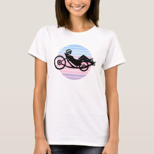 Recumbent Gal T-Shirt - Pastel Vintage