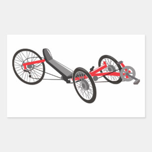 Recumbent Trike Rectangular Sticker