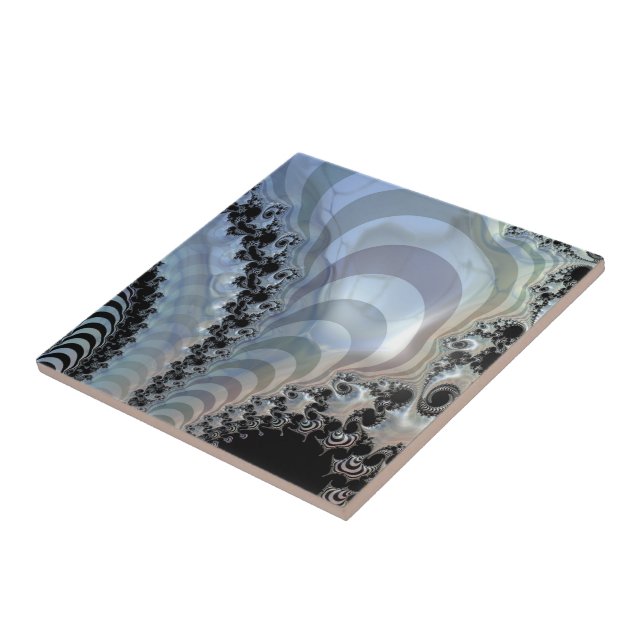 Recursive Realms Ceramic Tile (Side)