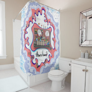Recyclables in the Afterlife Bar Humor Shower Curtain