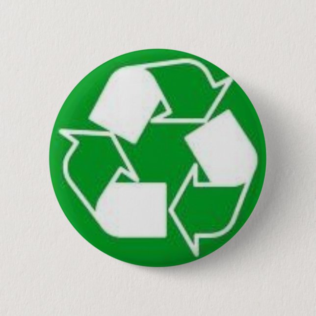 recycle 6 cm round badge (Front)