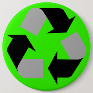 Recycle 6 Cm Round Badge