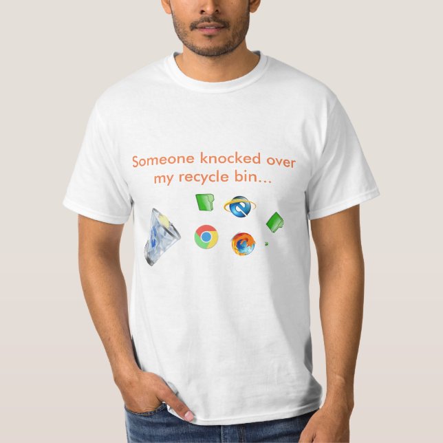 recycle bin t-shirt (Front)