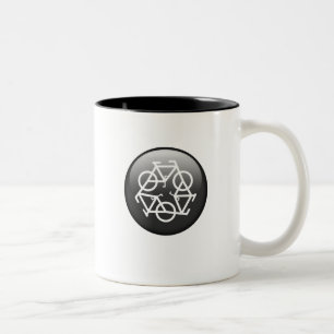 recycle black two-tone ceramic mug Petr Kratochvil