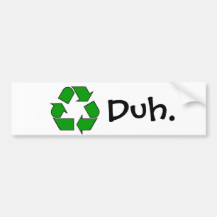 recycle bumper sticker