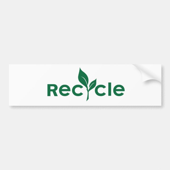 Recycle Bumper Sticker (Front)