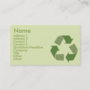 Recycle - Business Business Card
