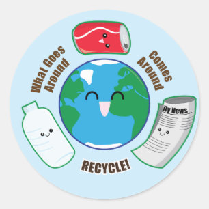 Recycle Classic Round Sticker