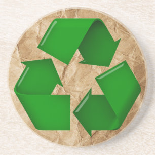 Recycle - Crumpled Paper Coaster