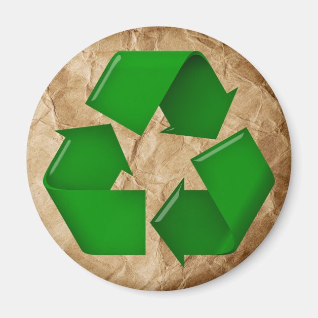Recycle - Crumpled Paper Magnet (Front)