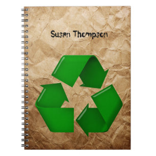 Recycle - Crumpled Paper Notebook