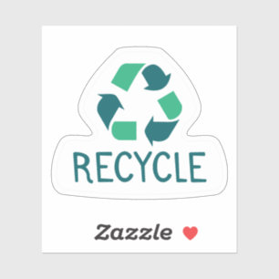 Recycle Custom Shape Sticker