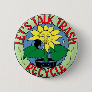 Recycle Earth Day Button