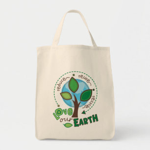 Recycle Earth Grocery Tote Bag