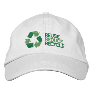 Recycle Environment Awareness Embroidered Hat