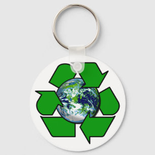 Recycle for Planet Earth Key Ring