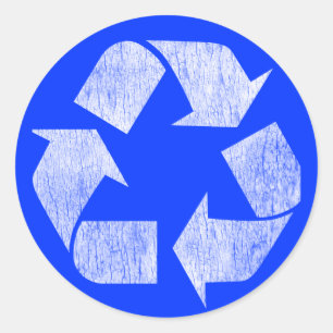 Recycle - Go Green Classic Round Sticker