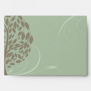 Recycle Green/Brown Stylised Eco Tree Envelopes