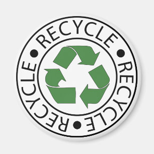 Recycle Green Centre Logo Magnet