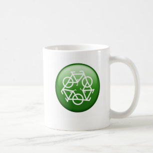recycle green ceramic mug by Petr Kratochvil