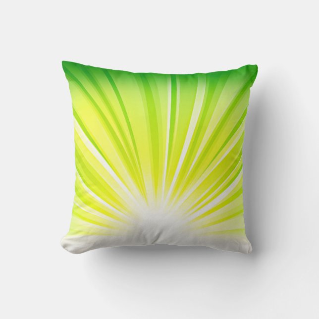 Recycle Green Eco Friendly Save Earth Rise Gradien Cushion (Front)