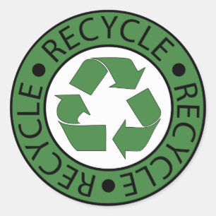 Recycle Green Symbol Go Green Earth Day Eco Classic Round Sticker