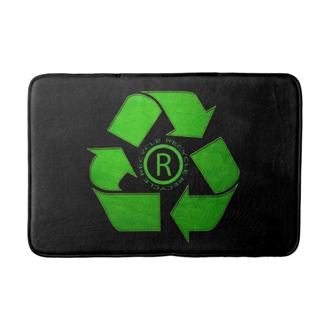 Recycle Logo by Shirley Taylor Bath Mat (Front)
