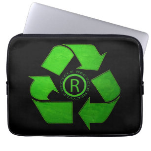 Recycle Logo by Shirley Taylor Laptop Sleeve