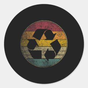 Recycle Logo Earth Day Nature Planet Conservation Classic Round Sticker