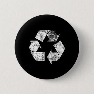 Recycle Logo T Shirt Earth Day Nature Planet Conse 6 Cm Round Badge