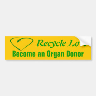 Recycle Love Bumper Sticker