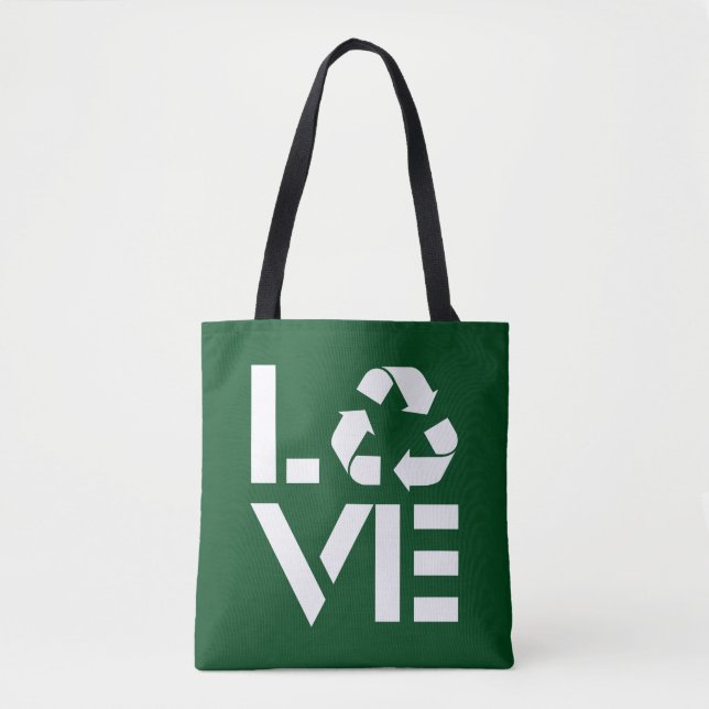 Recycle Love Tote Bag (Front)