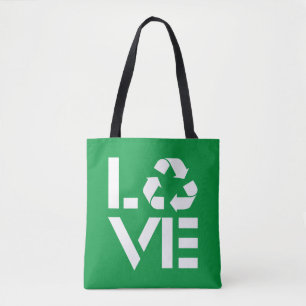 Recycle Love Tote Bag