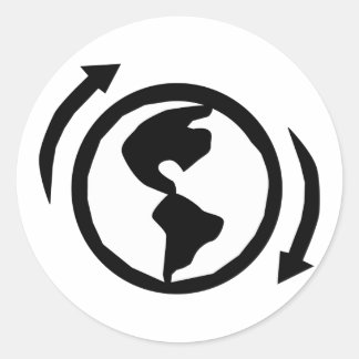 Recycle Now. Classic Round Sticker