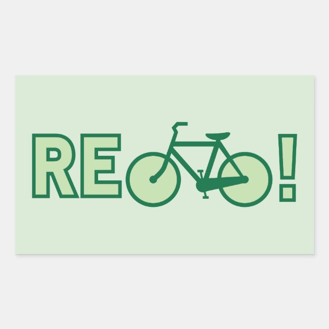 ReCycle Rectangular Sticker (Front)