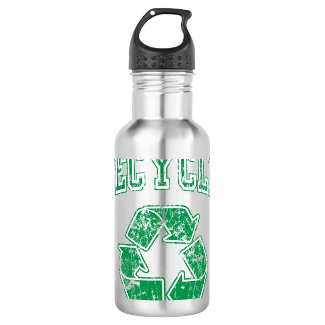 Recycle Reduse Reuse Symbol 710 Ml Water Bottle (Front)