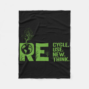 Recycle Reuse Renew Rethink Crisis Environmental A Fleece Blanket