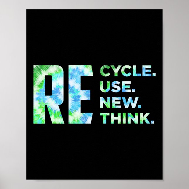 Recycle Reuse Renew Rethink Crisis Environmental A Poster (Front)