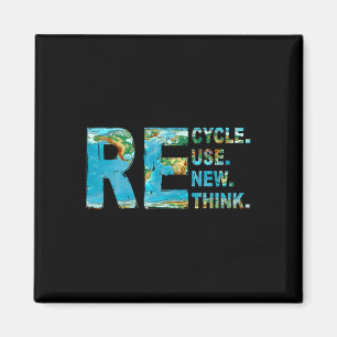 Recycle Reuse Renew Rethink Earth Day 2025 Environ Magnet