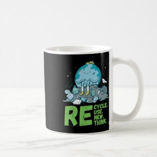 Recycle Reuse Renew Rethink Earth Day Activism  Coffee Mug