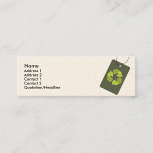 "Recycle" Skinny Profile Card