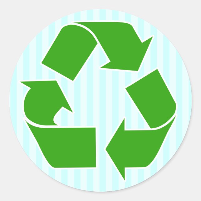 ReCycle Sticker with Blue Stripes (Front)