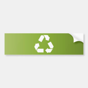 RECYCLE SYMBOL BUMPER STICKER